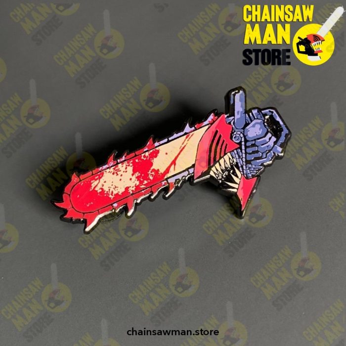 Anime Chainsaw Man Metal Brooch Pins