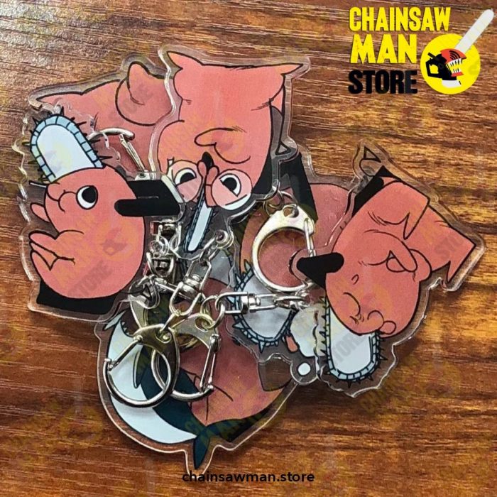 Anime Chainsaw Man Pochita Keychain