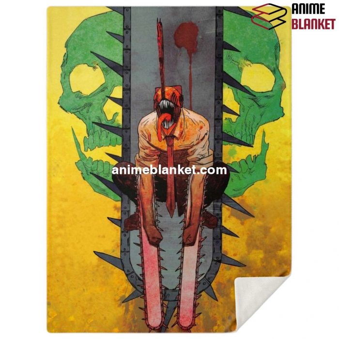 Chainsaw Man Microfleece Blanket #02 M Premium - Aop