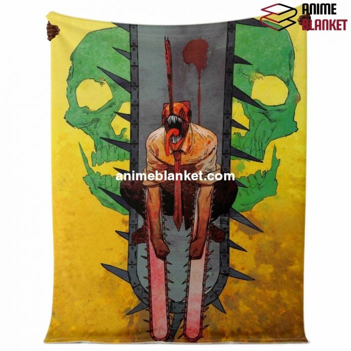 Chainsaw Man Microfleece Blanket #02 Premium - Aop