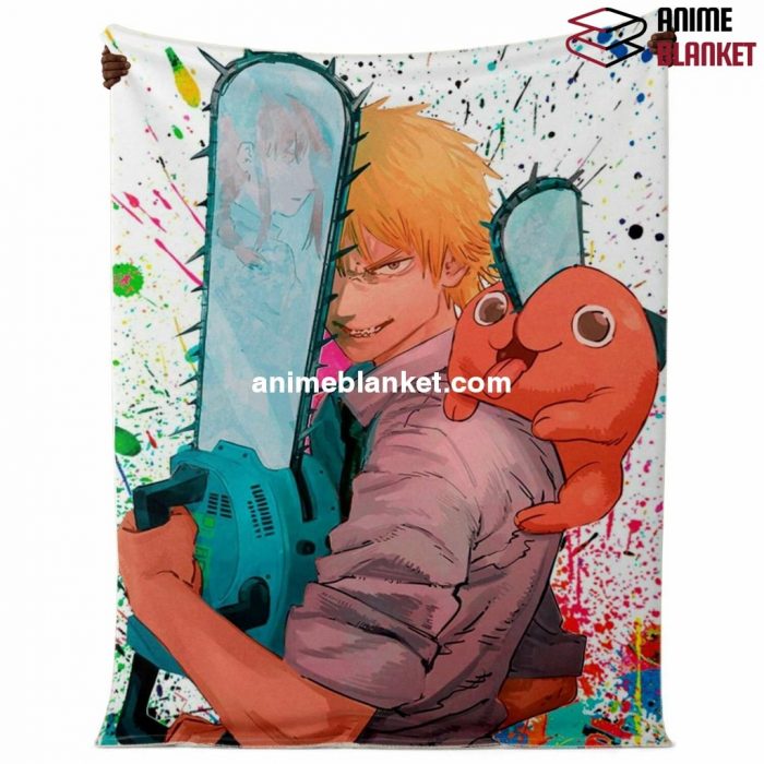 Chainsaw Man Microfleece Blanket #08 Premium - Aop