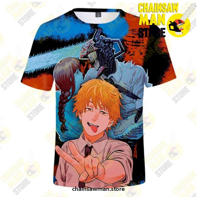 Cute Chainsaw Man Denji 3D Tshirt Chainsaw Man Store