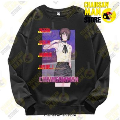 Hot Anime Chainsaw Man Sweatshirt Black / S