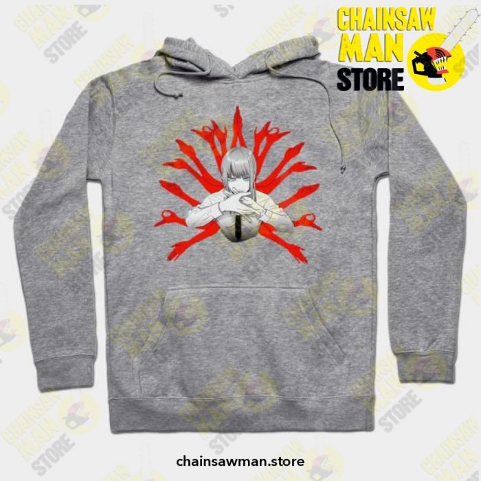 Makima Anime Hoodie Grey / S Athletic - Aop