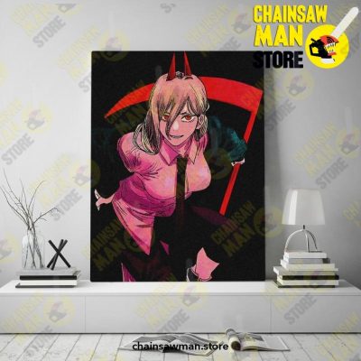 Power Chainsaw Man Canvas Painting Decor