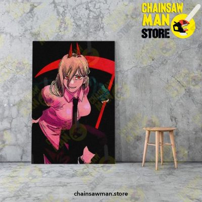 Power Chainsaw Man Canvas Painting Decor