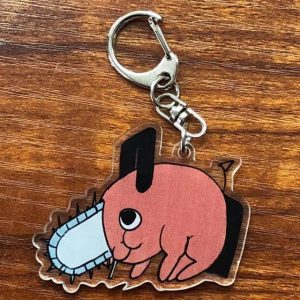 pochita chainsaw man keychain