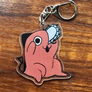 pochita chainsaw man keychain