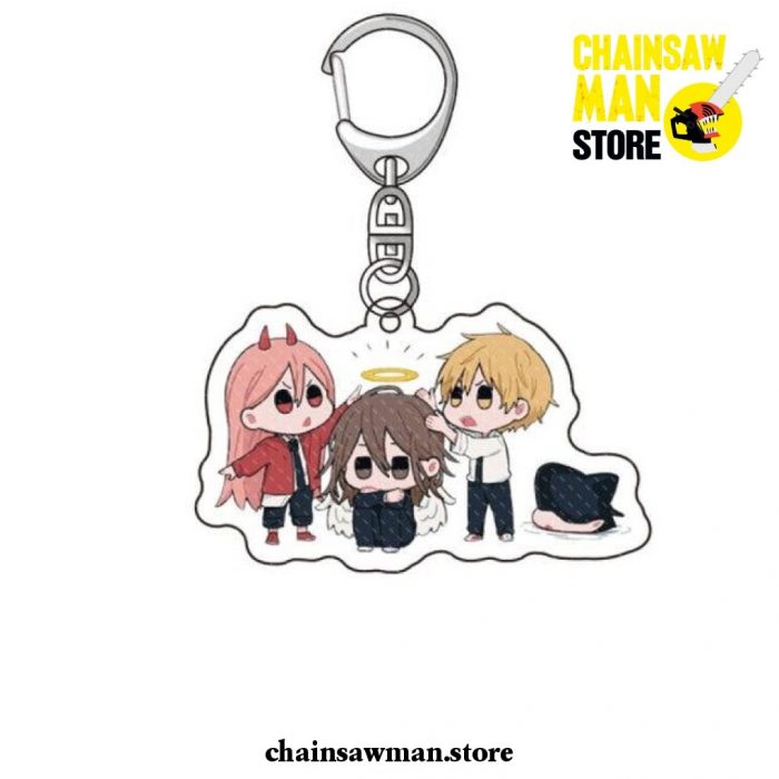 2021 Cute Chainsaw Man Acrylic Pendant Keychain New Style