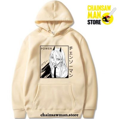 2021 Cute Power Chainsaw Man Hoodie Khaki / 4Xl