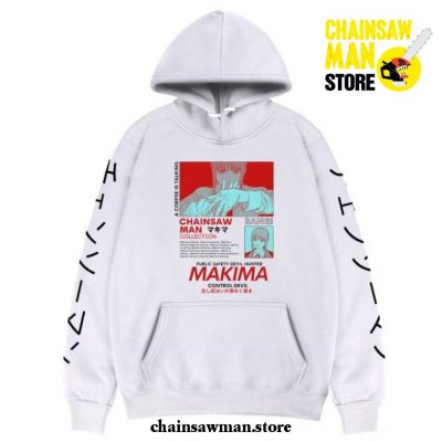 Chainsaw Man Makima Bad Woman Hoodie White / S