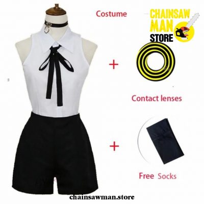 Chainsaw Man Reze Cosplay Costume Full Set 2 / S