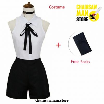 Chainsaw Man Reze Cosplay Costume Full Set 4 / S