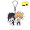 Chibi Denji + Reze Chainsaw Man Acrylic Pendant Keychain