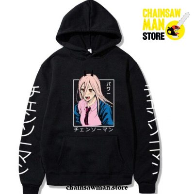 Cute Power Chainsaw Man Hoodie Black / Xl