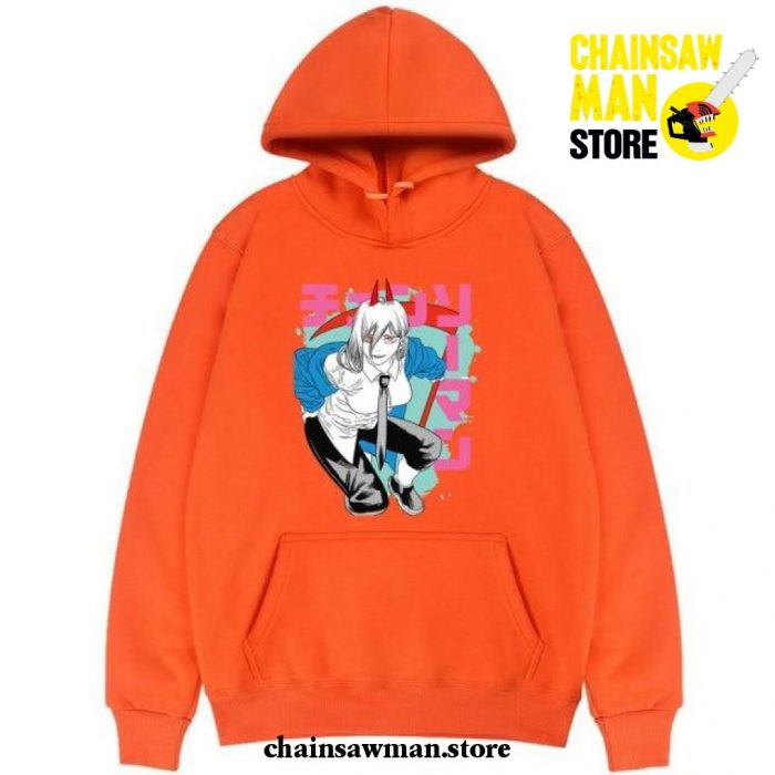 Fashion Power Chainsaw Man Hoodie Orange / Xxl