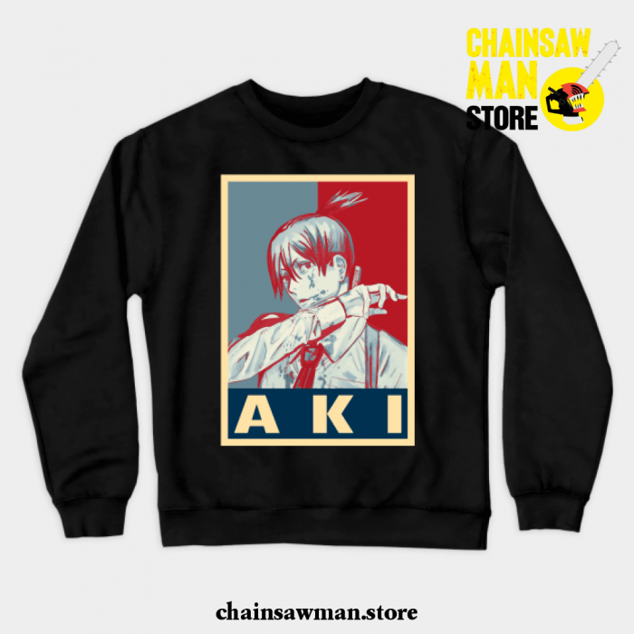 Aki Hayakawa Pop Crewneck Sweatshirt Black / S