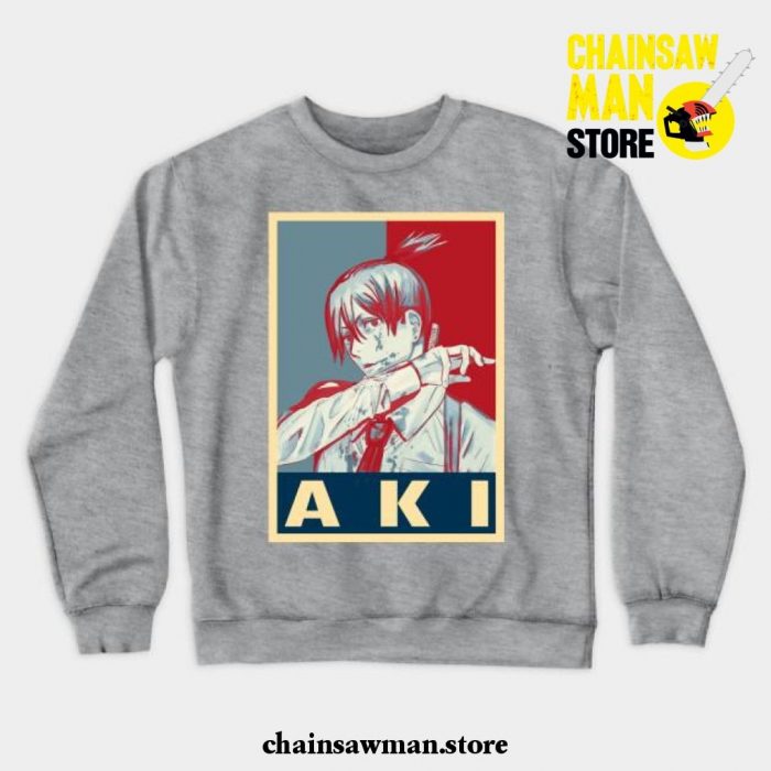 Aki Hayakawa Pop Crewneck Sweatshirt Gray / S