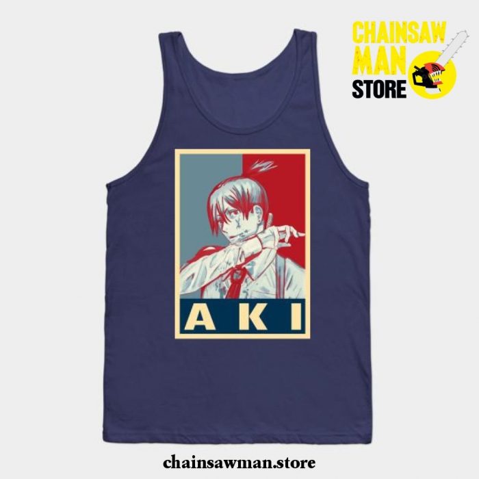 Aki Hayakawa Pop Tank Top Navy Blue / S