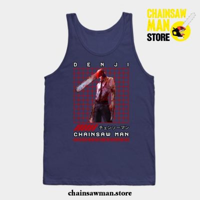 Chainsaw Man Fashion Tank Top Navy Blue / S