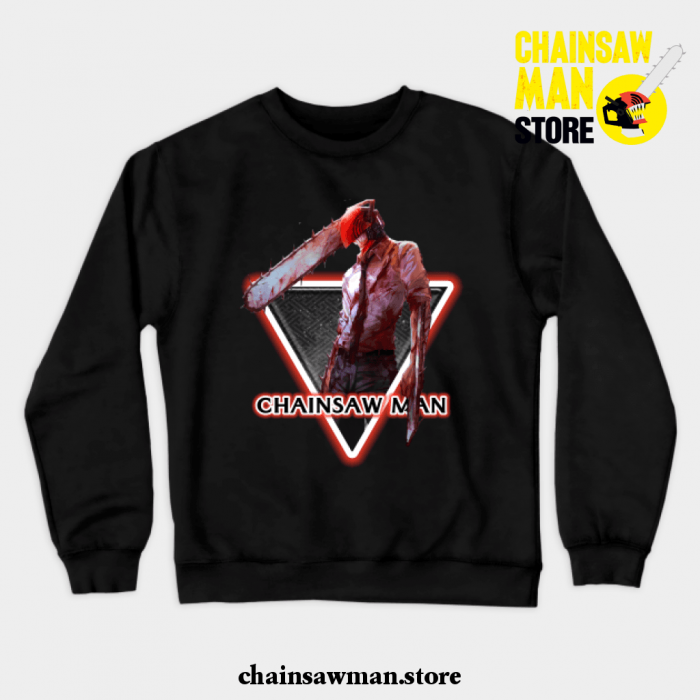 Chainsaw Man Ii Crewneck Sweatshirt Black / S