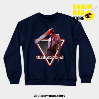 Chainsaw Man Ii Crewneck Sweatshirt Navy Blue / S