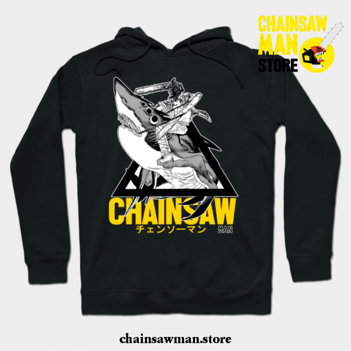 Chainsaw Man - Shark Hoodie Black / S