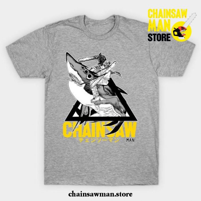 Chainsaw Man - Shark T-Shirt Gray / S