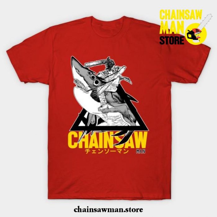 Chainsaw Man - Shark T-Shirt Red / S