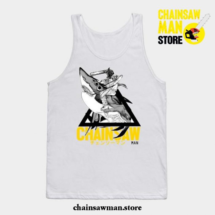 Chainsaw Man - Shark Tank Top White / S