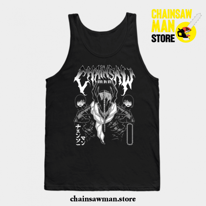 Chainsawman Metal Tank Top Black / S