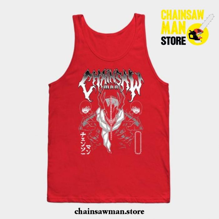 Chainsawman Metal Tank Top Red / S