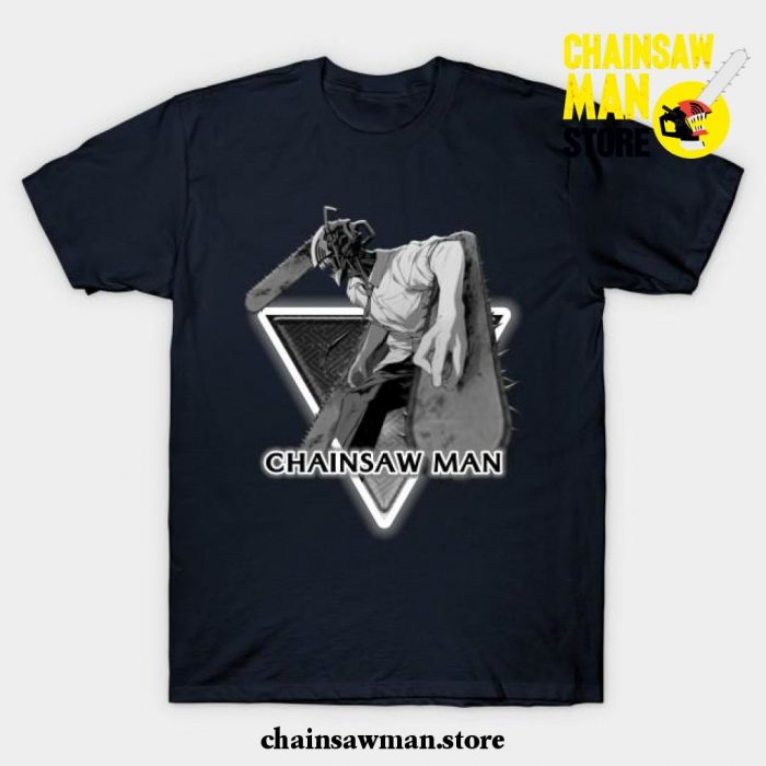 Cool Chainsaw Man T-Shirt Navy Blue / S