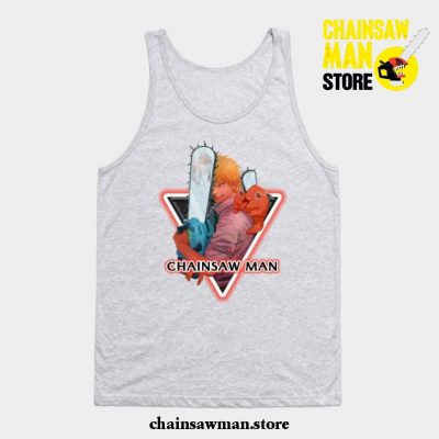 Cool Chainsaw Man Tank Top Gray / S