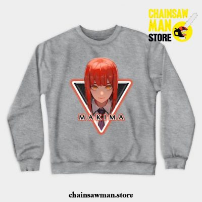 Cool Makima Crewneck Sweatshirt Gray / S