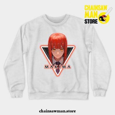 Cool Makima Crewneck Sweatshirt White / S