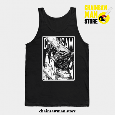 Denji X Chainsaw Man Tank Top Black / S