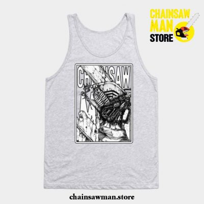 Denji X Chainsaw Man Tank Top Gray / S