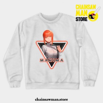 Makima Fashion Crewneck Sweatshirt White / S