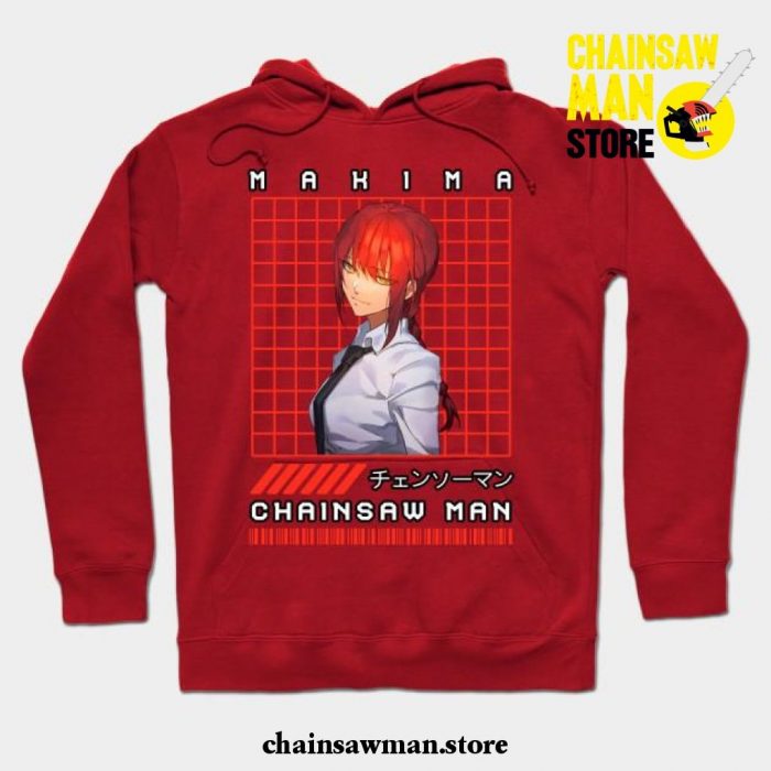 Makima New Style Hoodie Red / S