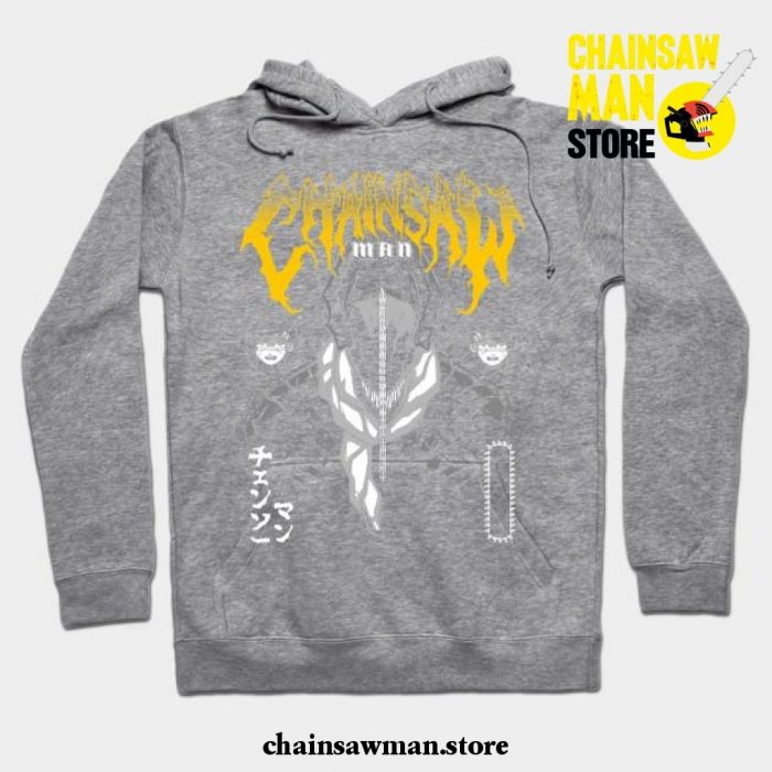Metal Chainsawman Hoodie Gray / S