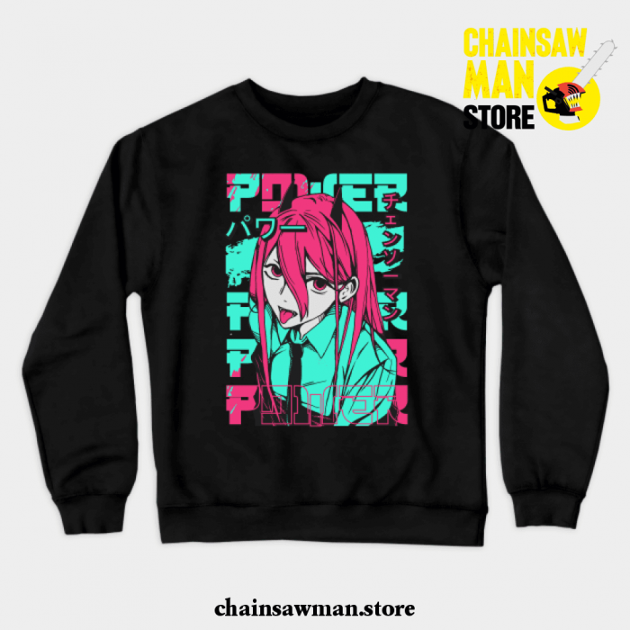 Power Chainsaw Man Crewneck Sweatshirt Black / S