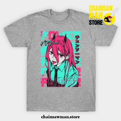 Power Chainsaw Man T-Shirt Gray / S