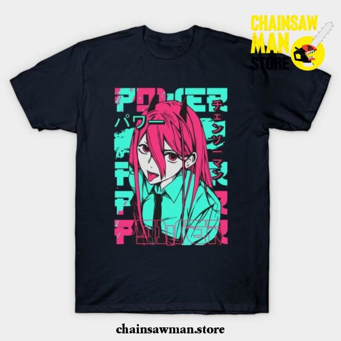 Power Chainsaw Man T-Shirt Navy Blue / S