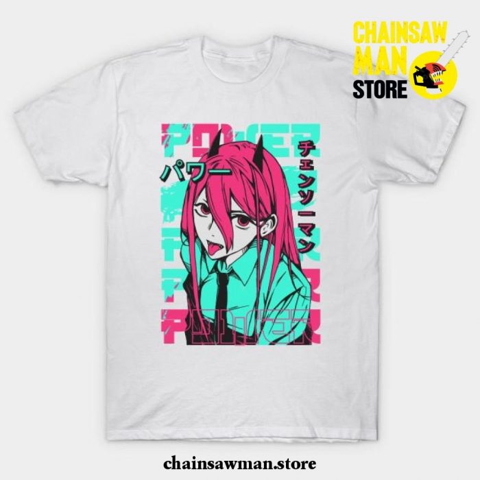 Power Chainsaw Man T-Shirt White / S