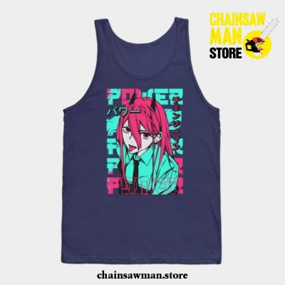 Power Chainsaw Man Tank Top Navy Blue / S