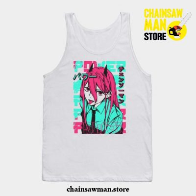 Power Chainsaw Man Tank Top White / S