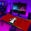 Anime RGB Mouse Pad Large Chainsaw Man Gaming LED Mousepad Gamer Pc Accessories Desk Protector Deskmat - Chainsaw Man Store