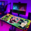 Chainsaw Man Gamer LED Mouse Pad Xxl Keyboard Mat Pc Accessories Deskmat Desk Protector Gaming RGB 7 - Chainsaw Man Store