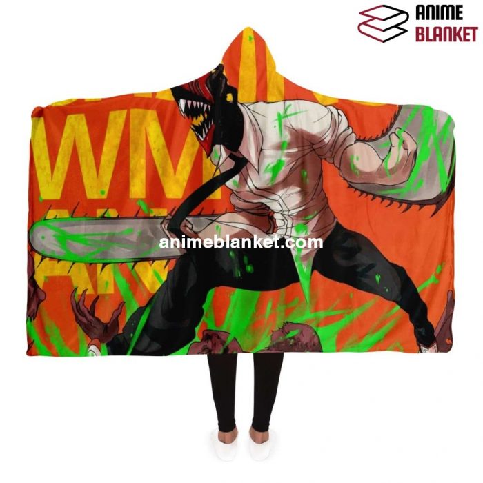 Chainsaw Man Hooded Blanket